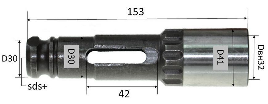 Ствол отбойного молотка Bosch 11E 1618597067 70851-019 фото