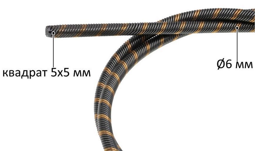 Гнучкий вал триммера EUROTEC GT110 L 153см d6 mm 50329-040 фото