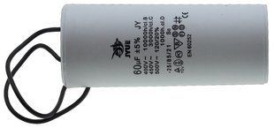 Конденсатор JYUL CBB-60 60мкф - 400 VAC дроту(50*123 mm) 64526-103 фото