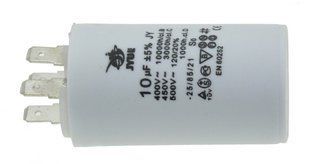 Конденсатор JYUL CBB-60H 10 мкф &mdash; 450 VAC клеми (34*60 mm) 64546-123 фото
