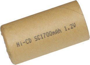 Банка Ni-CD 1700 mAh 1.2V для аккумулятора шуруповерта d22 h43 447898-106 фото