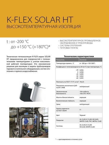 Трубка K-FLEX 19x035-2 SOLAR HT /36 1571563924 фото