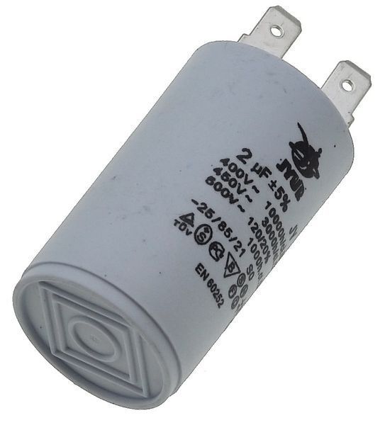 Конденсатор JYUL CBB-60H 2мкф - 450 VAC клеми(30*51 mm) 64535-112 фото