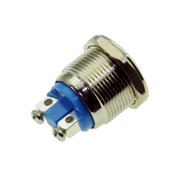 Кнопка антивандальная d22mm різьблення 19mm h21mm 2 контакти під гвинт 00837-541 фото