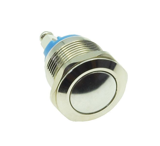 Кнопка антивандальная d22mm різьблення 19mm h21mm 2 контакти під гвинт 00837-541 фото