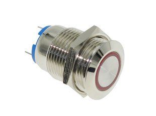 Індикатор антивандальный d18mm різьблення 16mm h23,5mm 2 контакти 00795-499 фото