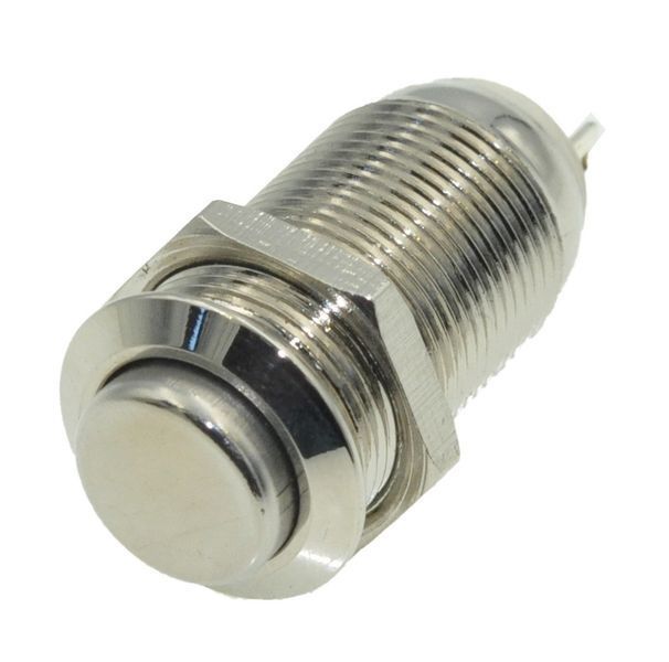 Кнопка антивандальная d14mm різьблення 12mm h25mm 2 положення 2 контакти 00809-513 фото