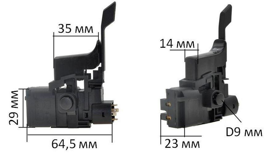 Кнопка перфоратора Bosch GBH 2-24 без регулировки 1617200077 30705-030 фото