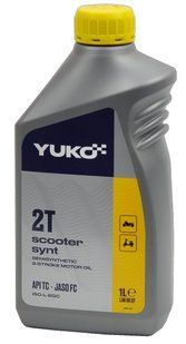 Масло YUKO SCOOTER SYNT 2T (FC) для 2-тактних двигунів 1 л 38592-287 фото