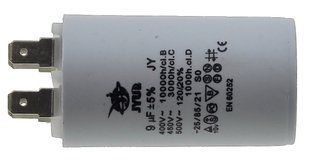 Конденсатор JYUL CBB-60H 9мкф - 450 VAC клеми(34*61 mm) 64545-122 фото