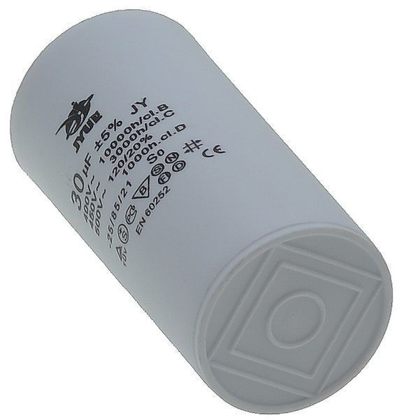 Конденсатор JYUL CBB-60H 30 мкф &mdash; 450 VAC клеми (45*94 mm) 64555-132 фото