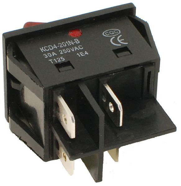 Кнопка сварочного аппарата 30A 2 положения 4 контакта 25*31 mm 645027-1275 фото