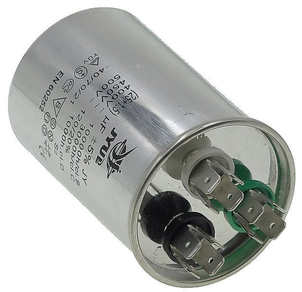 Конденсатор JYUL CBB-65 25+1.5мкф - 450 VAC алюміній(50*75 mm) 46469-269 фото