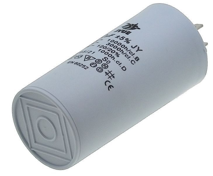 Конденсатор JYUL CBB-60H 40мкф - 450 VAC клеммы (45*94 mm) 64557-134 фото