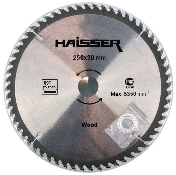 Пиляльний диск для дерева Haisser 250х30 60 зуб &mdash; 1 шт. 982137-010 фото