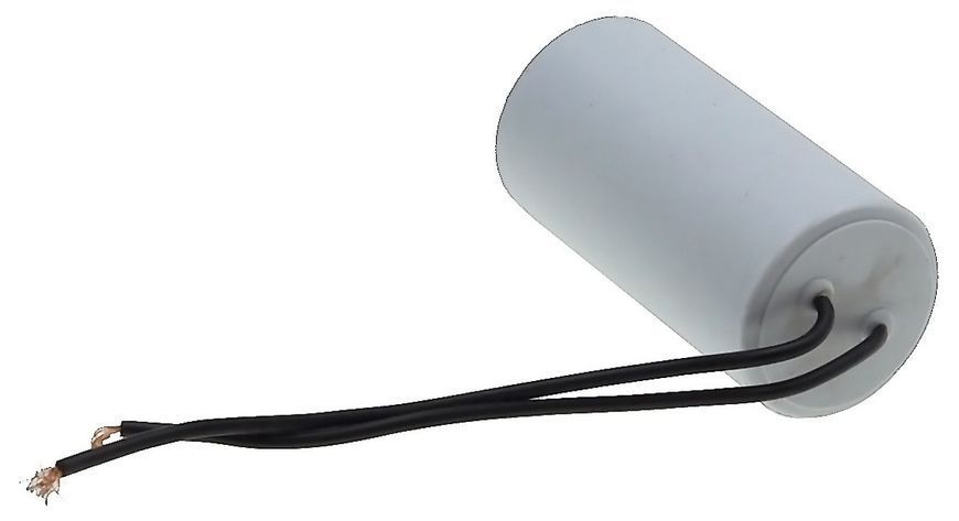 Конденсатор JYUL CBB-60L 12,5мкф &mdash; 450 VAC болт + дроти (35*69 mm) 85800-244 фото