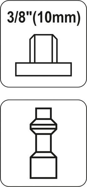 Бистроз'ем наконечник YATO із зовнішнім різьбленням d 3/8 50/250 45960-473 фото
