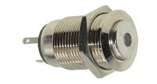Кнопка антивандальная d18mm резьба 16mm h28mm 5 контактов индикация 77105-526 фото