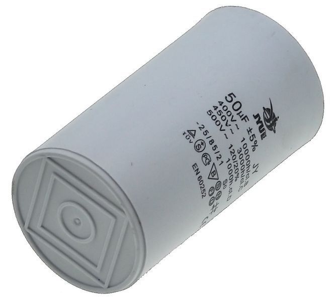 Конденсатор JYUL CBB-60H 50мкф - 450 VAC клеми(50*92 mm) 64559-136 фото