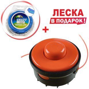 Шпуля електротріммера d7 защіпка + жилка в подарунок d1.6 мм квадрат 15 м (шп090 + les007) 65732-008 фото