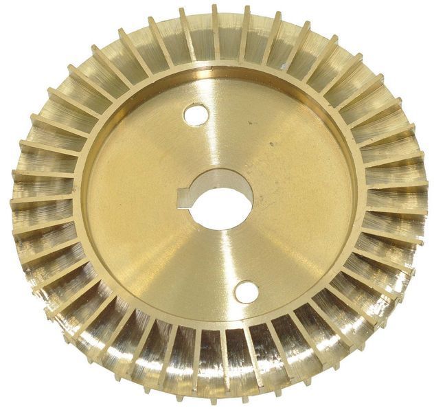 Крыльчатка насоса латунная d 12*76 шпонка 41386-004 фото