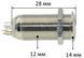 Кнопка антивандальная d14mm резьба 12mm h28mm 2 положения 4 контакта индикация 77146-516 фото 2