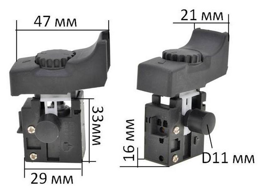 Кнопка фрезера філент 1100 W (к)/(Зеніт ЗПЛ-900) аналог 5091678І 30756-081 фото