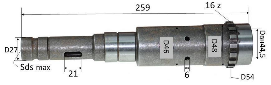 Ствол перфоратора Makita 4500 324064-3 70833-001 фото