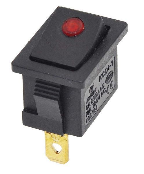 Тумблер 2 положения 3 контакта 15*21 mm светодиод 6A 00895-600 фото