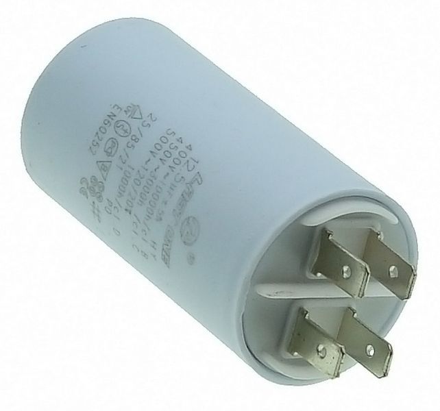 Конденсатор Last One 12.5мкф клеми + гвинт HY2 CBB-60M (D35 / H65 мм) 27827-051 фото