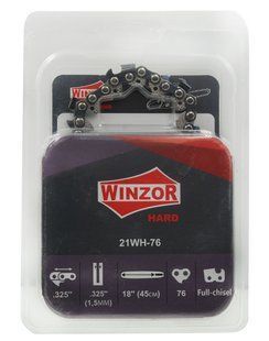 Цепь 76 звеньев (38 зубов) Winzor HARD суперзуб шаг 325 паз 1,5 (блистер) 86605-225 фото