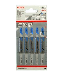 Пилка Bosch T123X 5шт по металу 2608638473 44493-051 фото