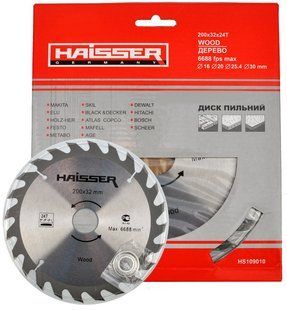 Пиляльний диск для дерева Haisser 200х32 24 зуб &mdash; 1 шт. 981554-007 фото