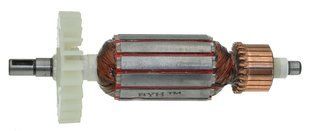 Якір болгарка Einhell 115 (№3) під стопорне кільце (140*32 шпонка 8мм) 26509-114 фото