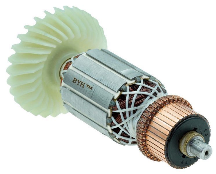 Якір болгарки Makita 9050 (201 * 49,5 посадка 7мм) PRO аналог 518747-7 80913-1472 фото