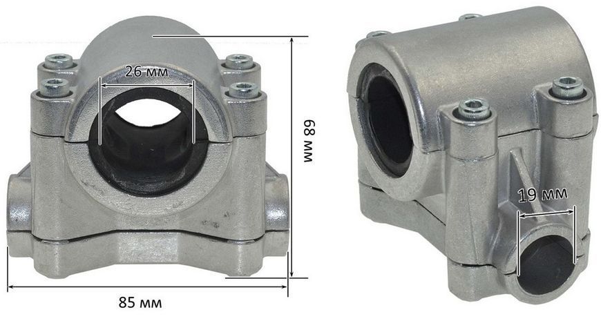 Крепление ручек руля к штанге мотокосы Oleo-Mac Sparta 25 (d26-28) 827800-405 фото