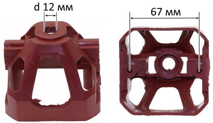 Задня опора якоря газонокосарки Forte Fem-1400 (d22 мм) 37258-762 фото