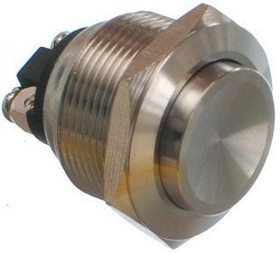 Кнопка антивандальная d25mm резьба 22mm h29mm 2 контакта под винт 78228-571 фото