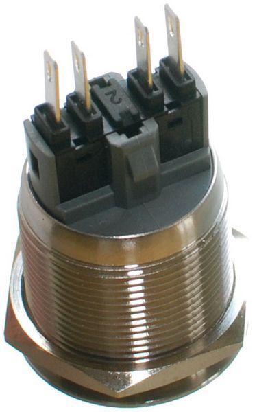 Кнопка антивандальна d25mm різь 22 mm h35m 4 контакти 63004-566 фото