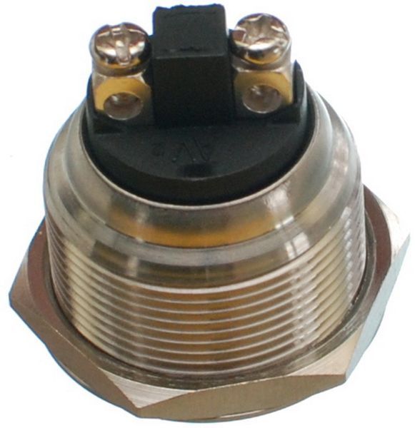 Кнопка антивандальная d25mm резьба 22mm h29mm 2 контакта под винт 78228-571 фото