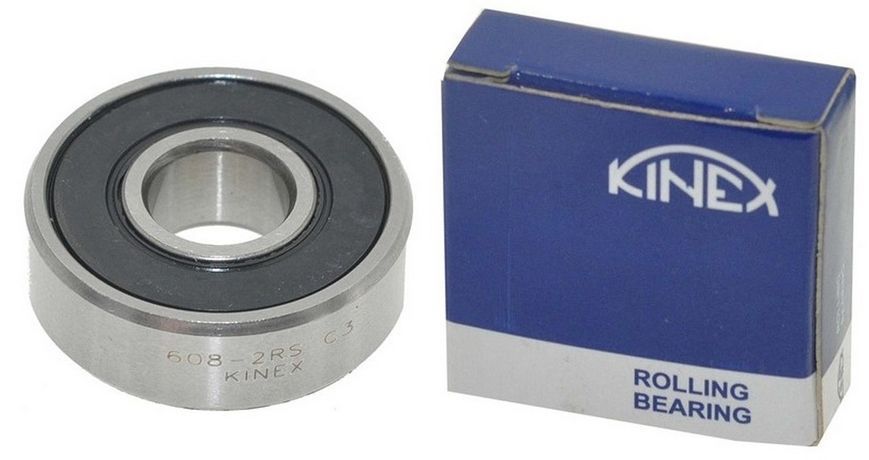 Подшипник KINEX 608-2 RSR C3 (8*22*7) Словакия резина 037250-1864 фото