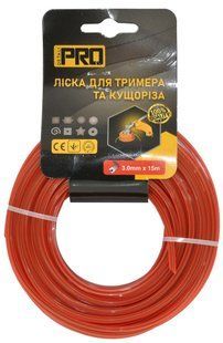 Ліска косильна квадрат d3 мм (15 м) з кордом 86735-278 фото