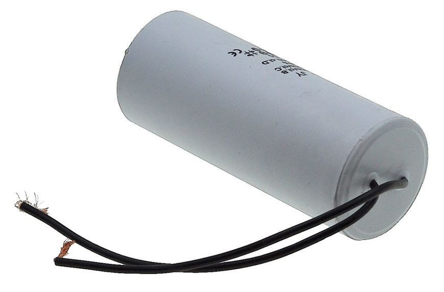Конденсатор JYUL CBB-60L 25мкф - 450 VAC болт + провода (40*98 mm) 64584-161 фото
