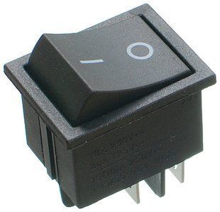 Тумблер 2 положення 4 контакти 26*33 mm 16A 00909-614 фото