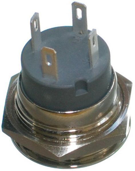 Кнопка антивандальна d22mm різь 19mm h20 mm 4 контакти індикація 00851-555 фото