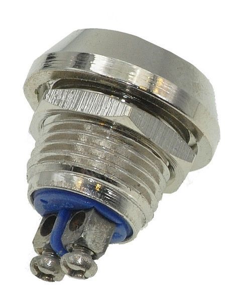 Кнопка антивандальная d17,5mm різьблення 12mm h17mm 2 контакти під гвинт 59563-504 фото