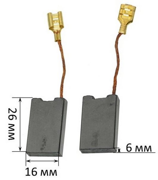 Щетки 6х16х26 Bosch 11E 1617014126 52776-386 фото