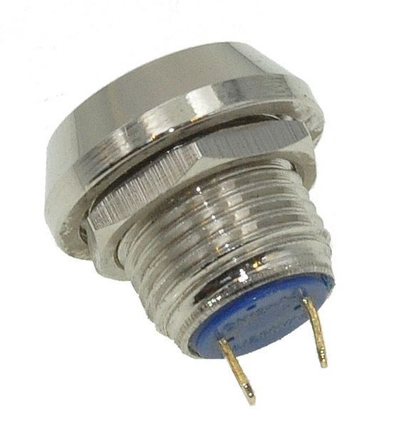 Кнопка антивандальная d17,5mm різьблення 12mm h17mm 2 контакти 71749-505 фото
