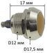Кнопка антивандальная d17,5mm різьблення 12mm h17mm 2 контакти під гвинт 59563-504 фото 2