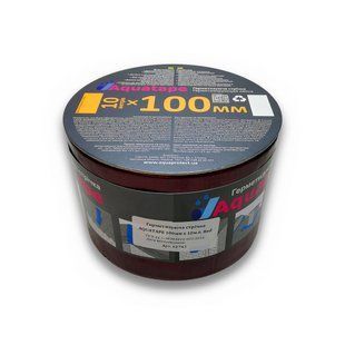 Бітумна Стрічка СТК 100 мм х 10 м ALU+Red RAL 3011 62743 фото